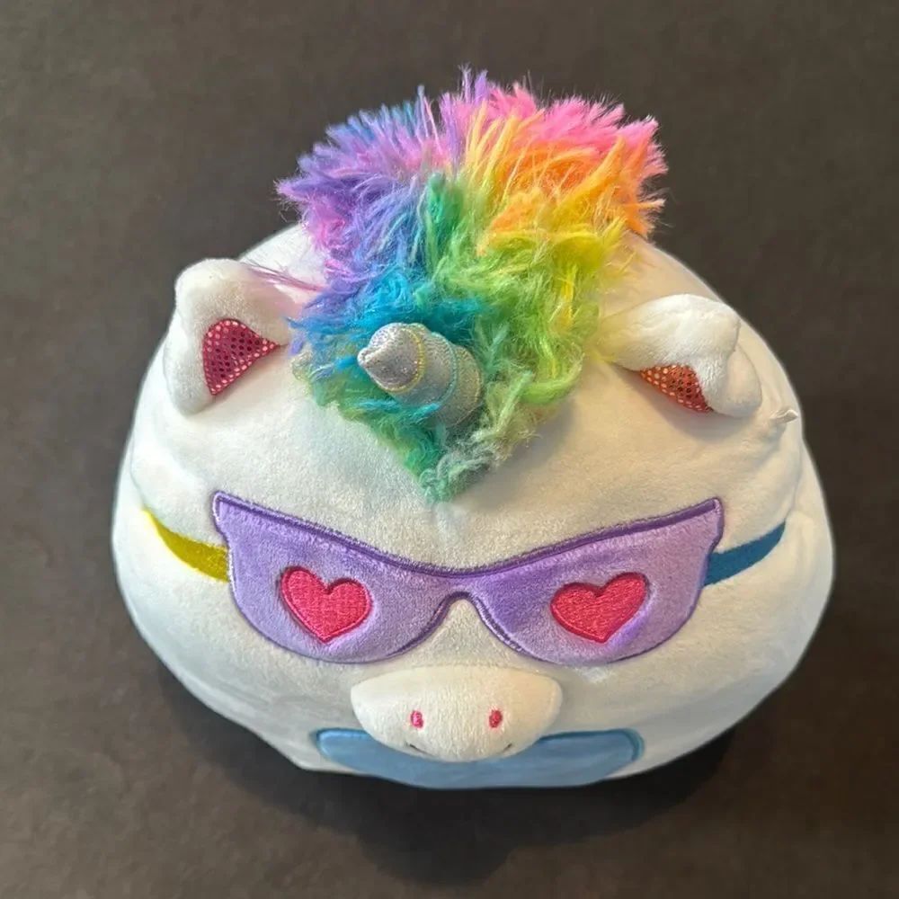 Squishmallows Joie the White Unicorn 8” Plush Toy From Valentine Squad 2020 - Picture 3 of 10